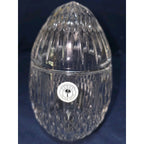 Bombay Crystal Egg Clear Cut Elegant 2 Pc. Trinket Dish Made In Poland Free Ship