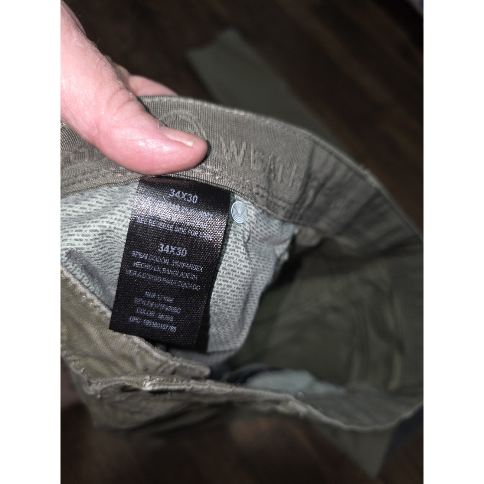 Lot of 2 Men's Weatherproof Made For Adventure & Denali Outdoor Pants - 34x30