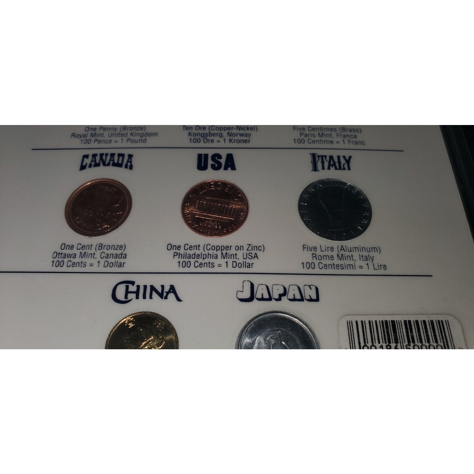 Disney World International Coin Set Vintage Epcot 2000