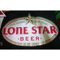 Vtg. Lone Star Beer Window Vinyl Decal 36"X18.5 Beer Advertising 1980"s