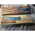 Vintage Sears Mist Curling Iron Style Mc-2 White And Blue Works Tested