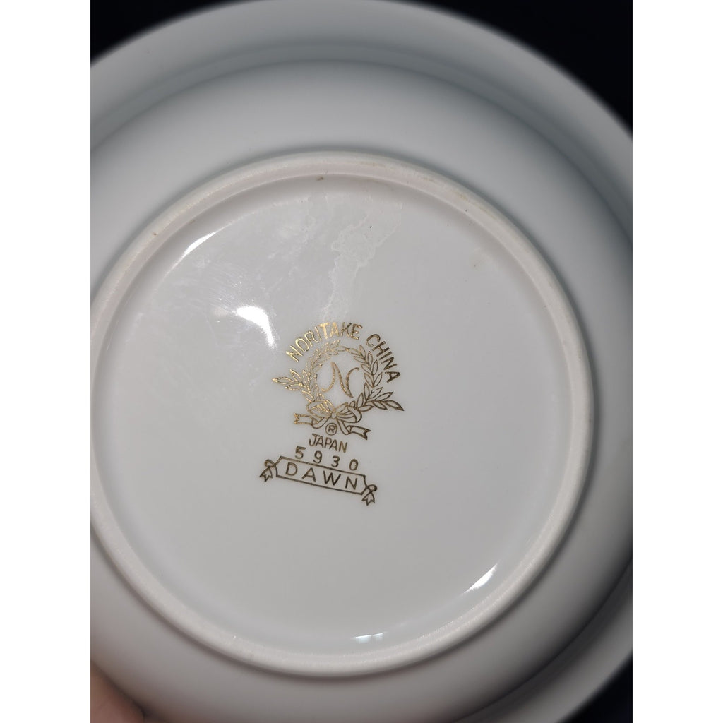 Set of 6 Vtg. Noritake 5930 China Fruit, Berry, Sauce Bowls - Gold