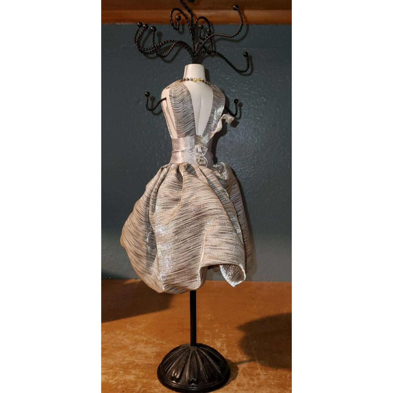 Rack Jewelry Holder Hanger Rings Organizer Dress Form Hollywood Style Bracelets