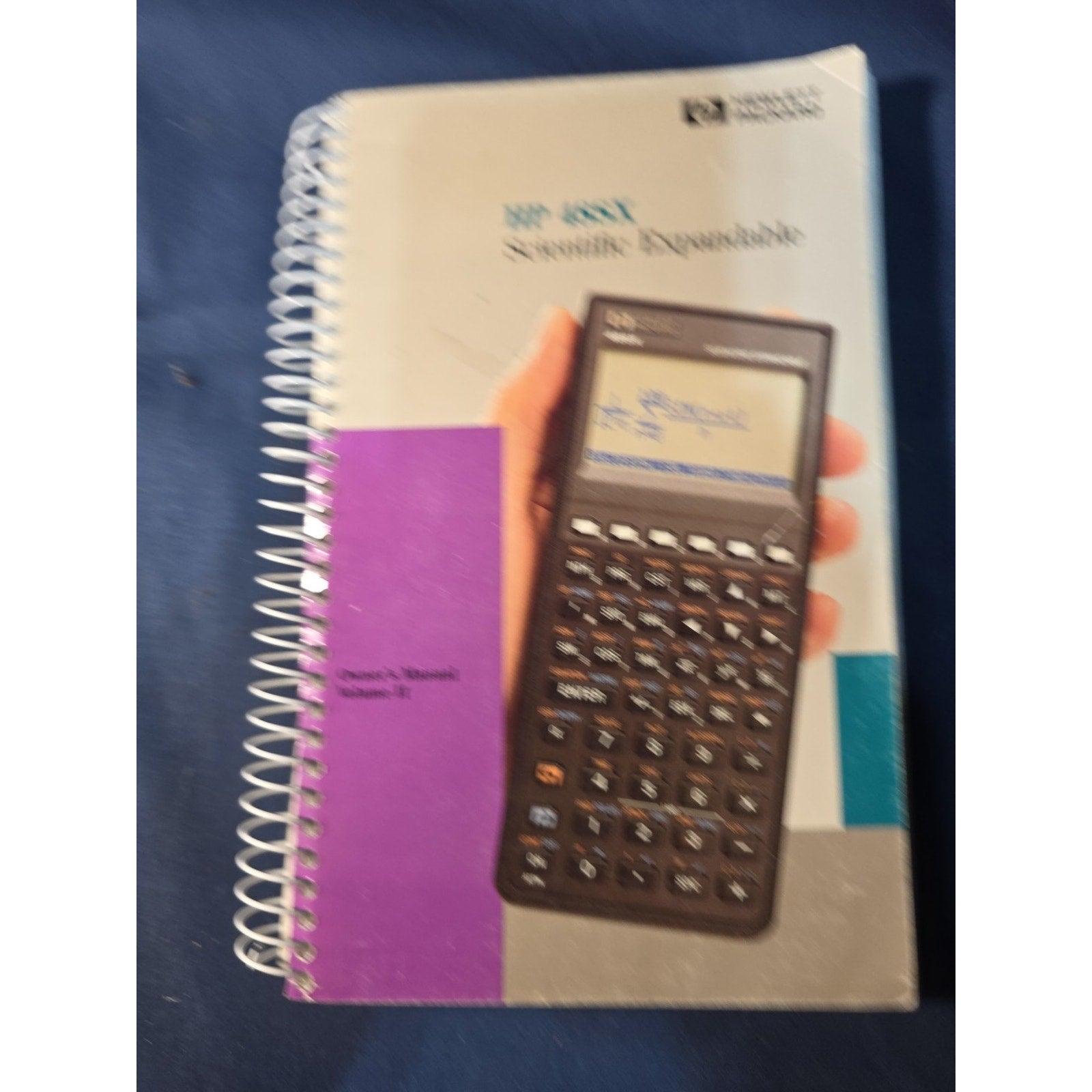 HP 48SX Scientific Expandable Owner's Manual Vol. I & Vol. 2 4th Edition 1990