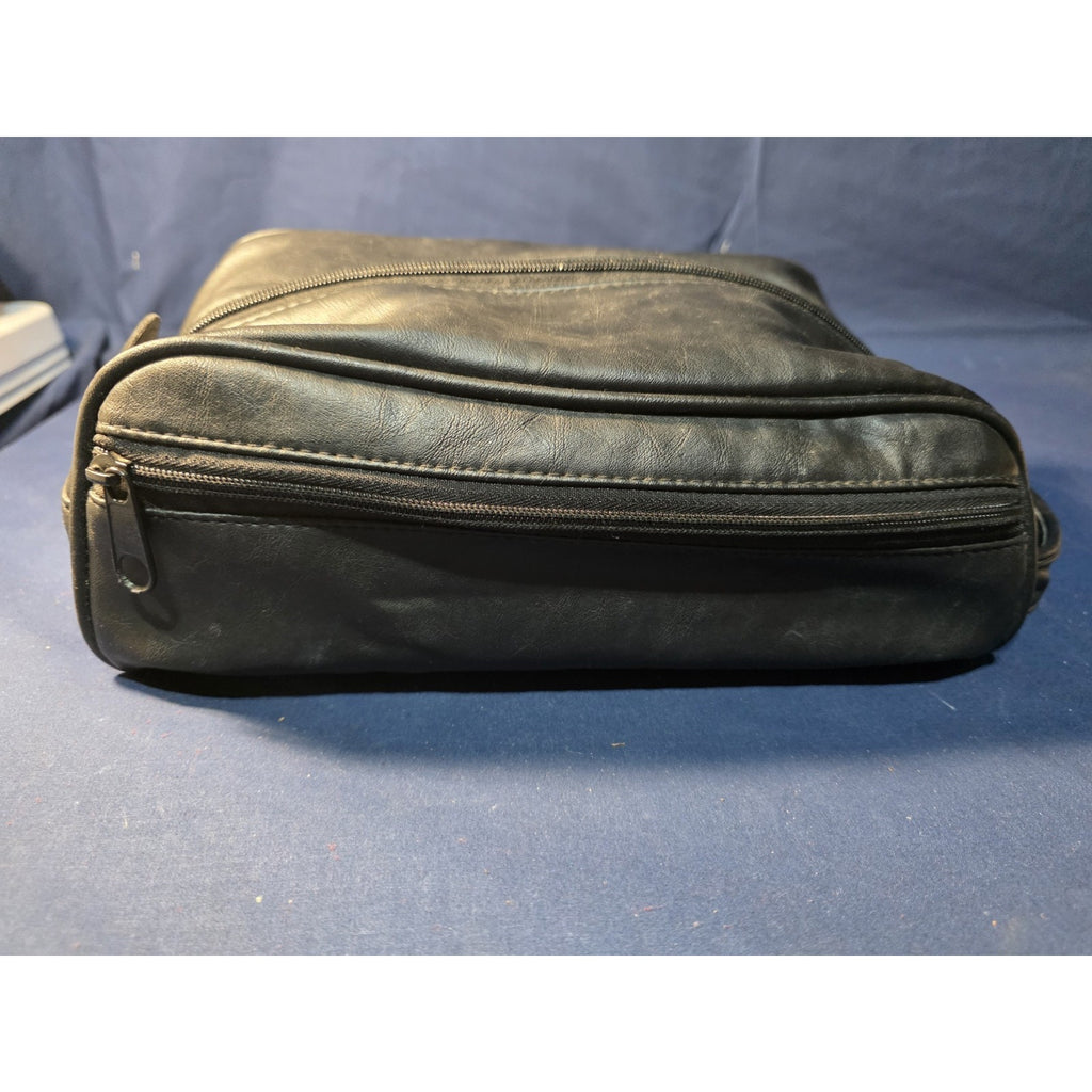 LACROSSE Shave Kit /Travel Bathroom Toiletry/ Makeup Bag Pre-owned Leather
