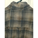 Wrangler Rugged Wear Flannel Mens Sz Large - Multicolored Button Up Shirt