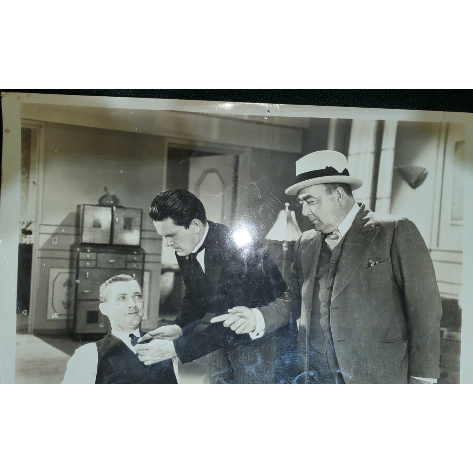 VNTG Orignal 1932 Press Release Photo The Night Mayor - A Columbia Production