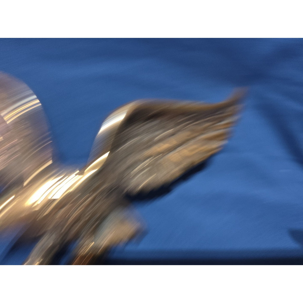 Vtg Eagle Wall Plaque Mount Vernon VA Cast Copper Finish Americana Souvenir 9"