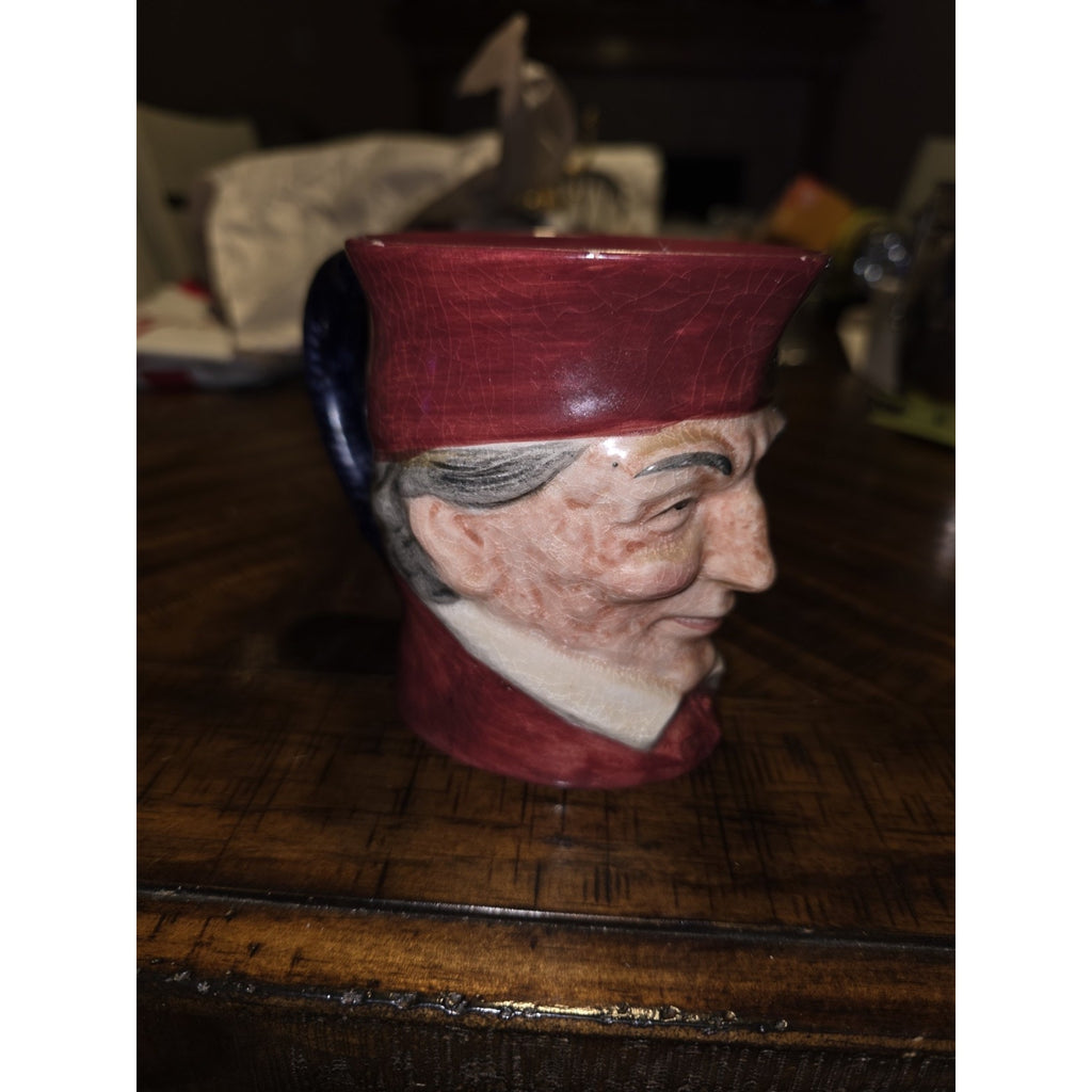 Vintage Toby Style Character Mug Creamer The Cardinal Wosley 3-4"Tall,