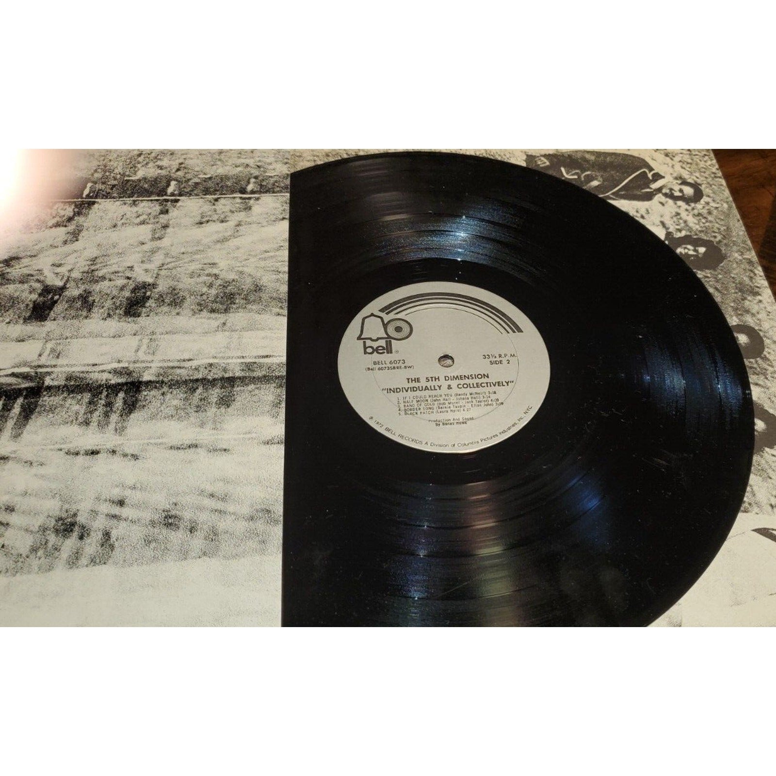 THE 5TH DIMENSION INDIVIDUALLY & COLLECTIVELY VINYL LP ALBUM 1972 BELL RECORDS