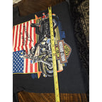 Vintage Harley Davidson Heritage Softail 1991 Graphic Tee HOG Black Size Small