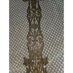 Antique French Style Cast Iron Cross Virgin Mary Lg Ornate Garden Church 42"X25"