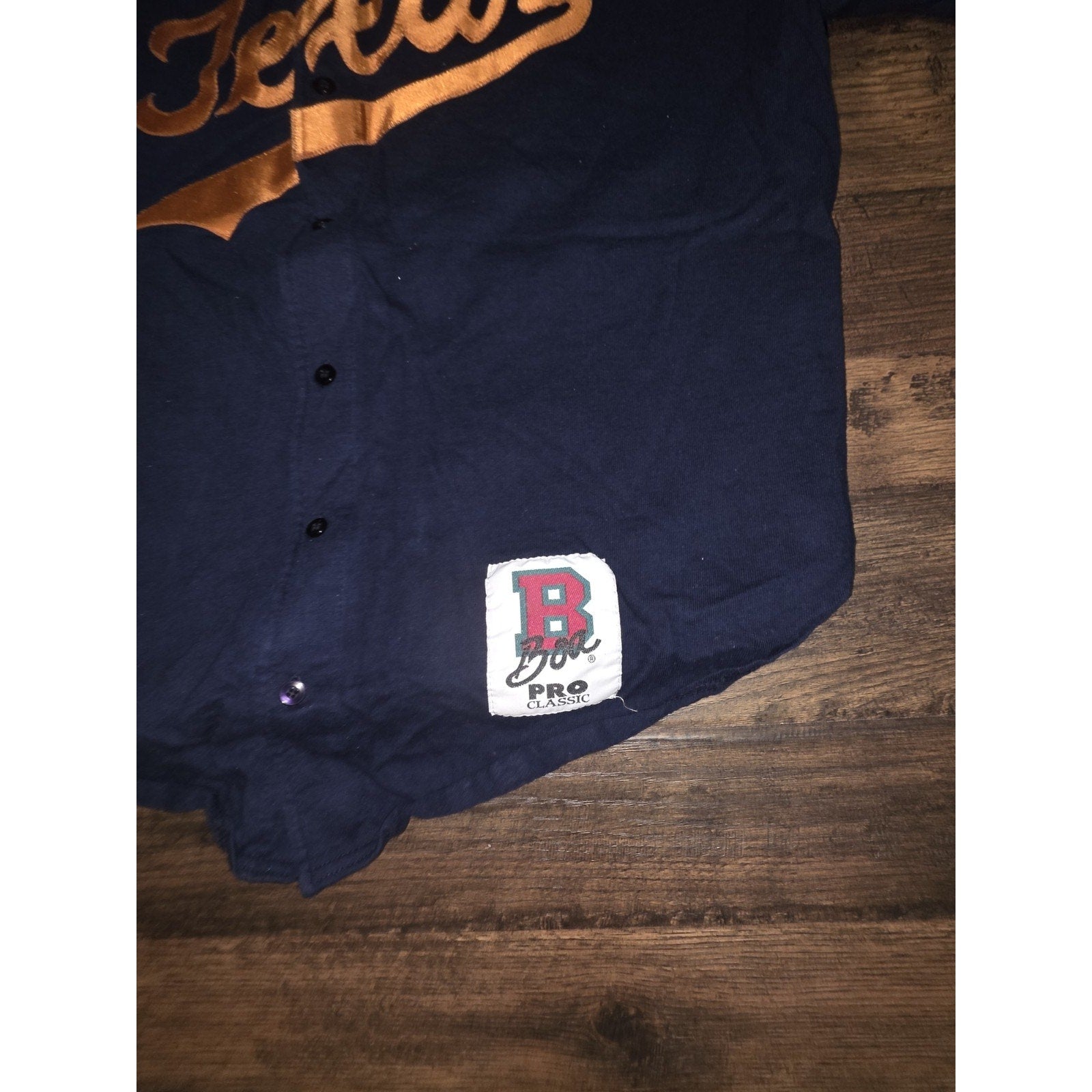 Vintage Jersey Texas Longhorns BOA Size XL 90s Navy USA Made VTG EUC College