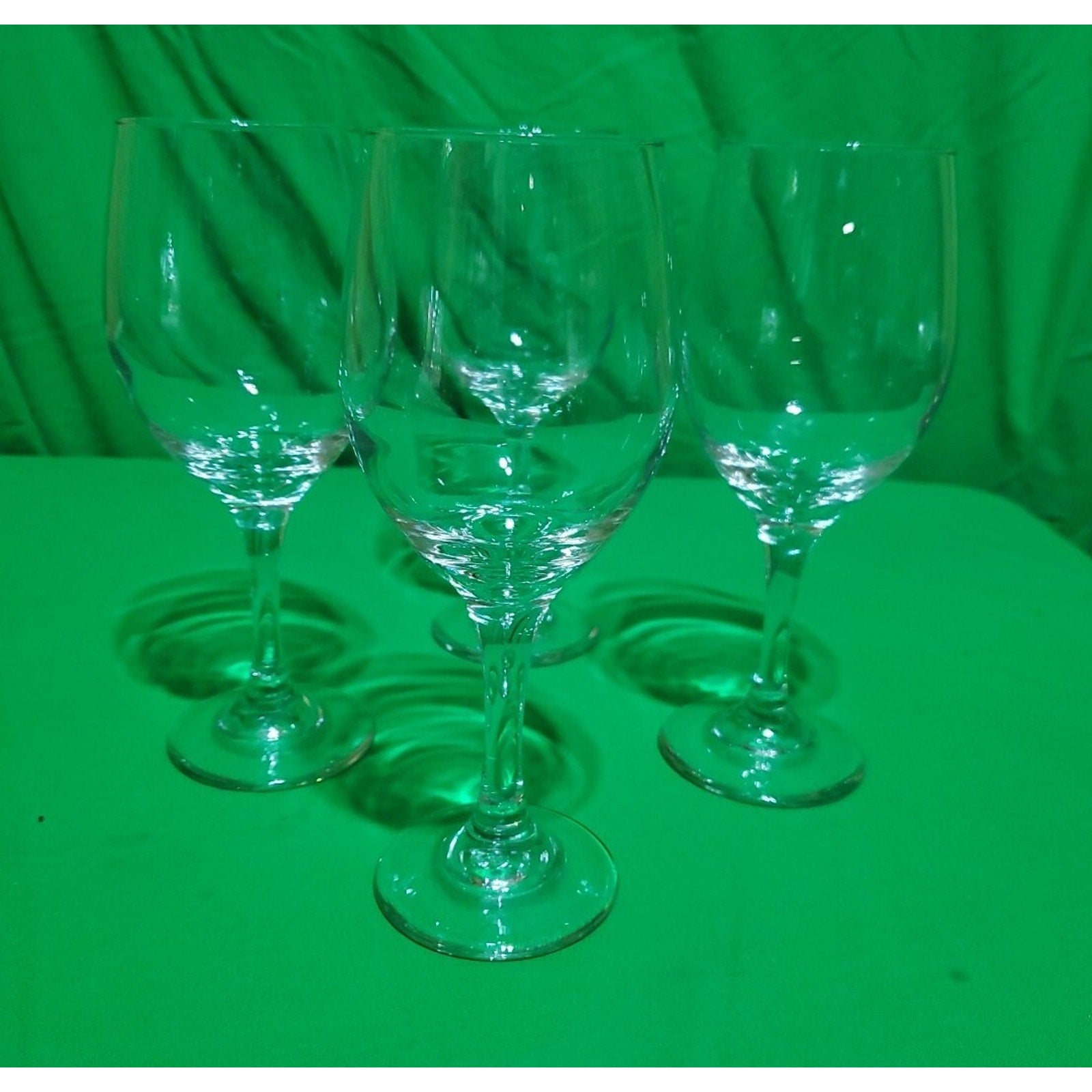 Wine Glasses Set Of 4 Crystal Clear Gobblet 8.5 tall