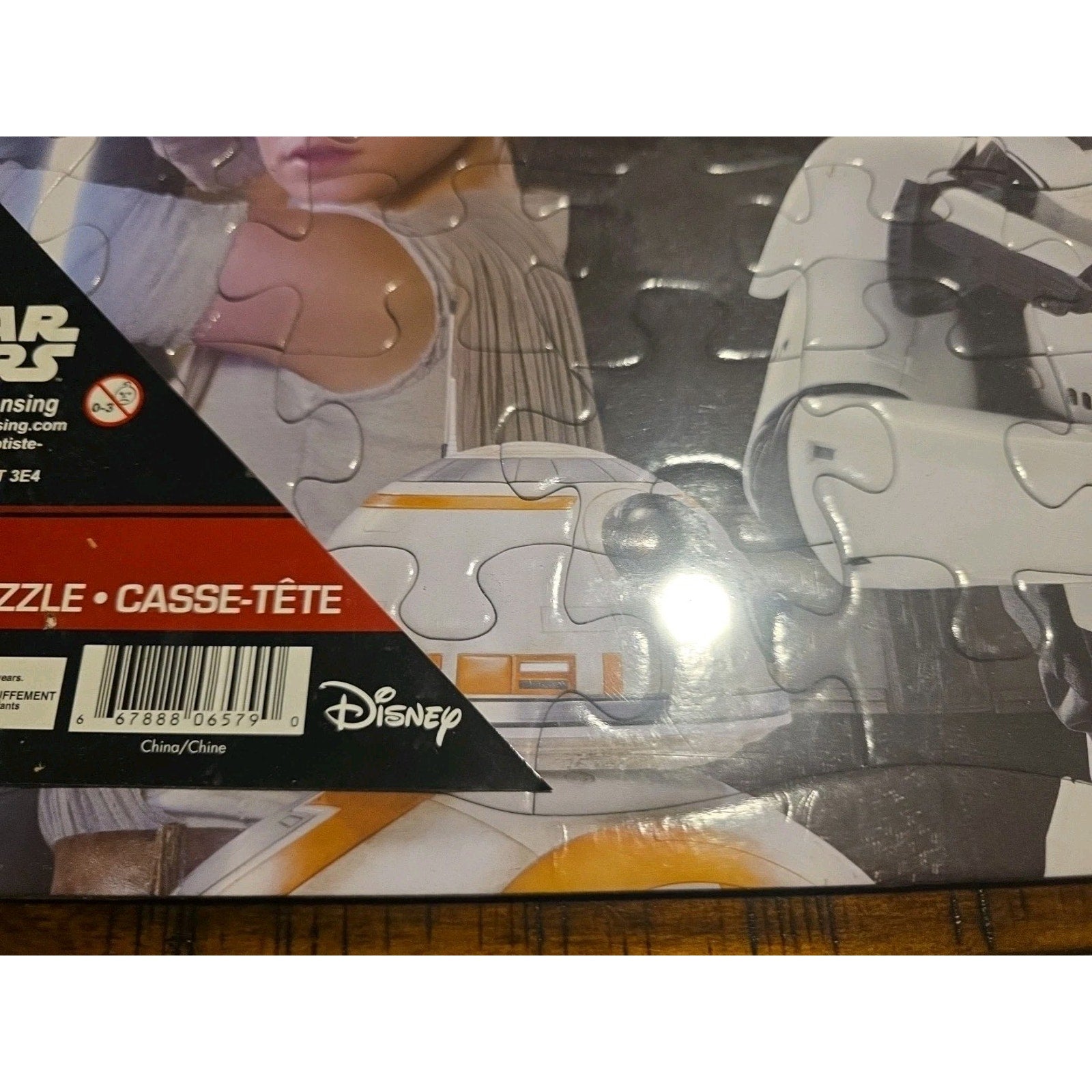 Star Wars Force Awakens 48 pc Jigsaw Frame Puzzle Kylo Ren Rey BB-8 Storm New