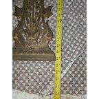 Antique French Style Cast Iron Cross Virgin Mary Lg Ornate Garden Church 42"X25"