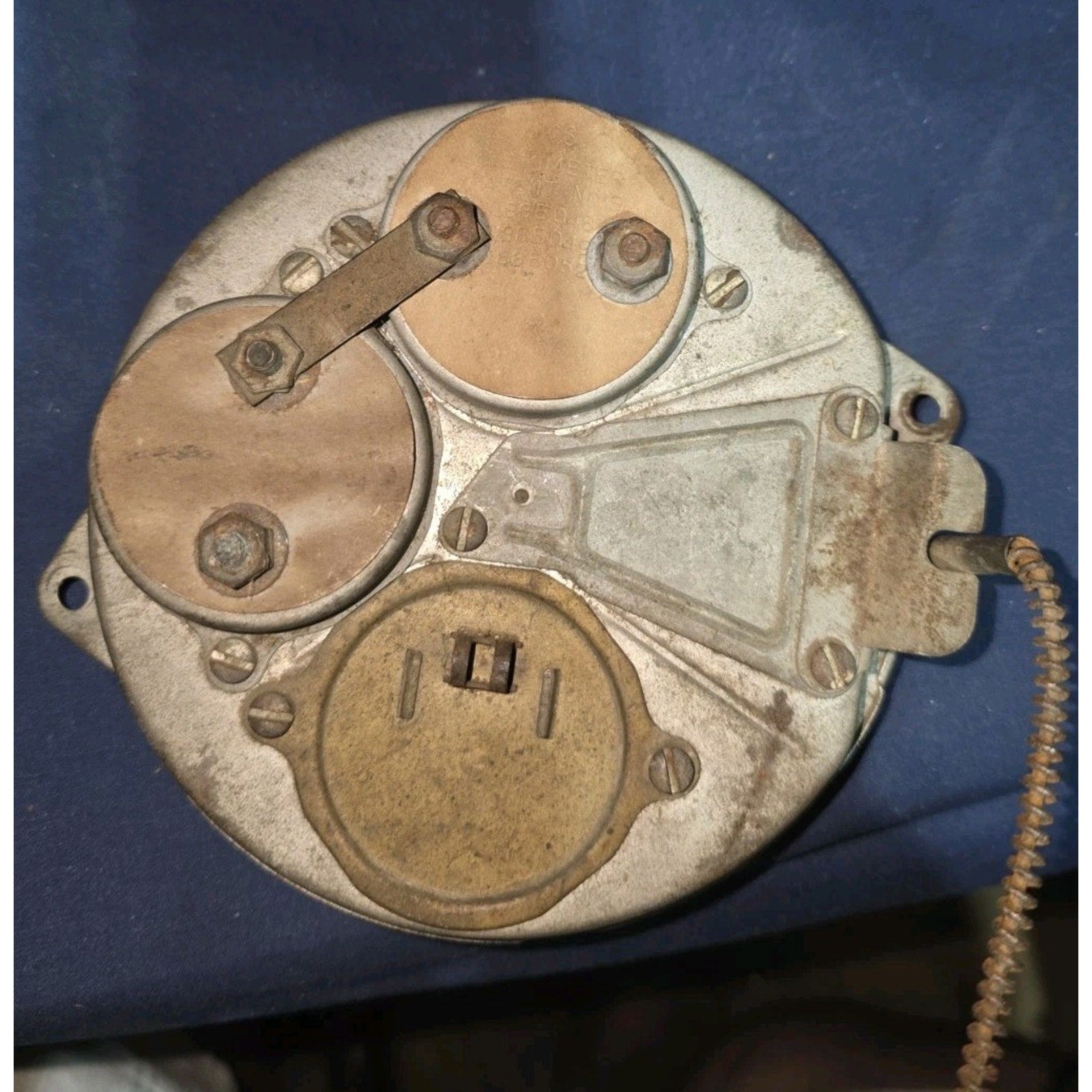 VTG 1936 to 1939 Ford Fuel Oil Battery Temp Gauge Rat Hot Rod Untested