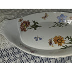 BIA Cordon Bleu Serving Dishes -Oval Au Gratin -Floral Pattern -13”x7.5"