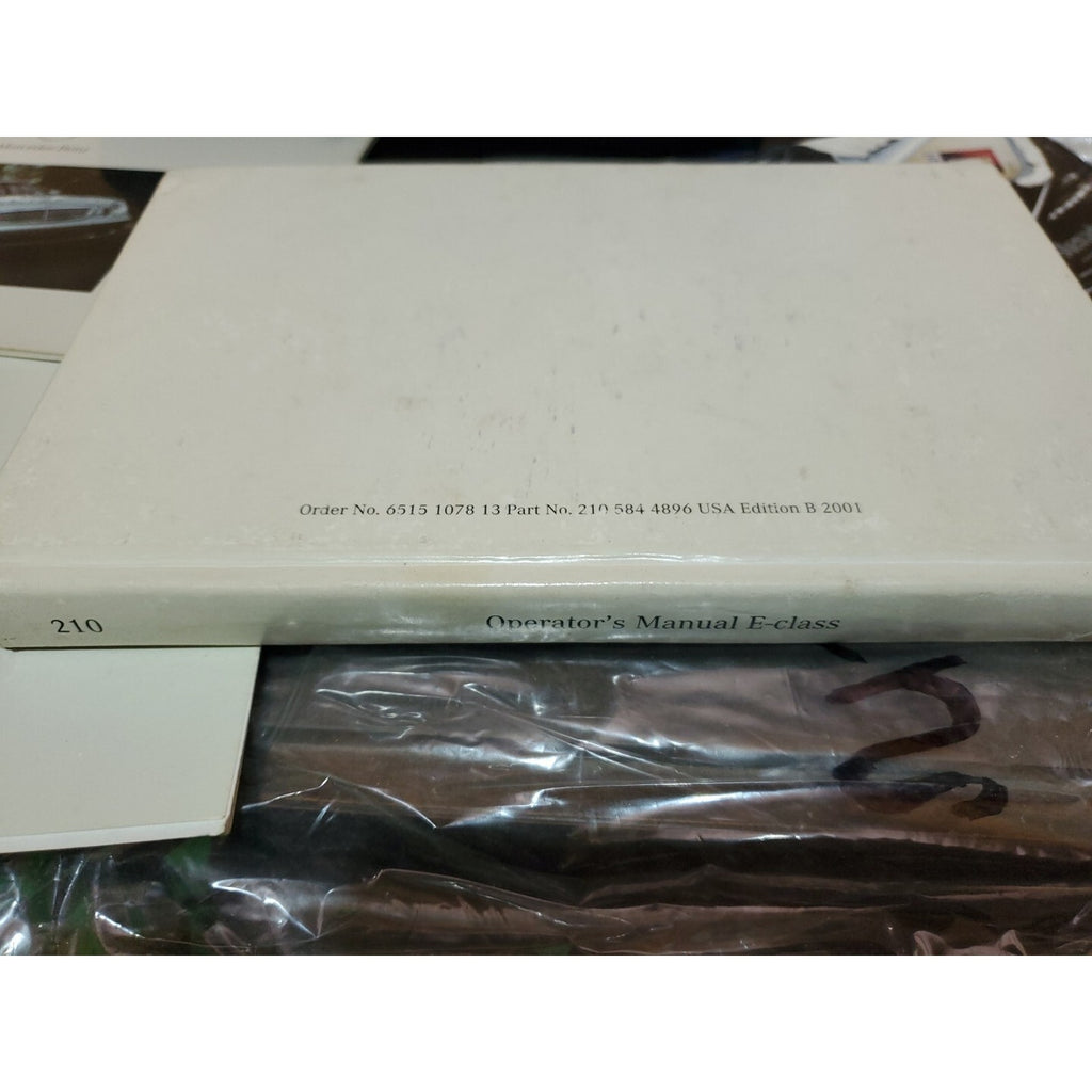 2001 E-Class Mercedes-Benz Owner's Manual Book Case Black GENUINE OEM All Books