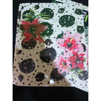 Lot of 2 Floral File Folders 3 Tab 6 Count 11.5x9.5 New
