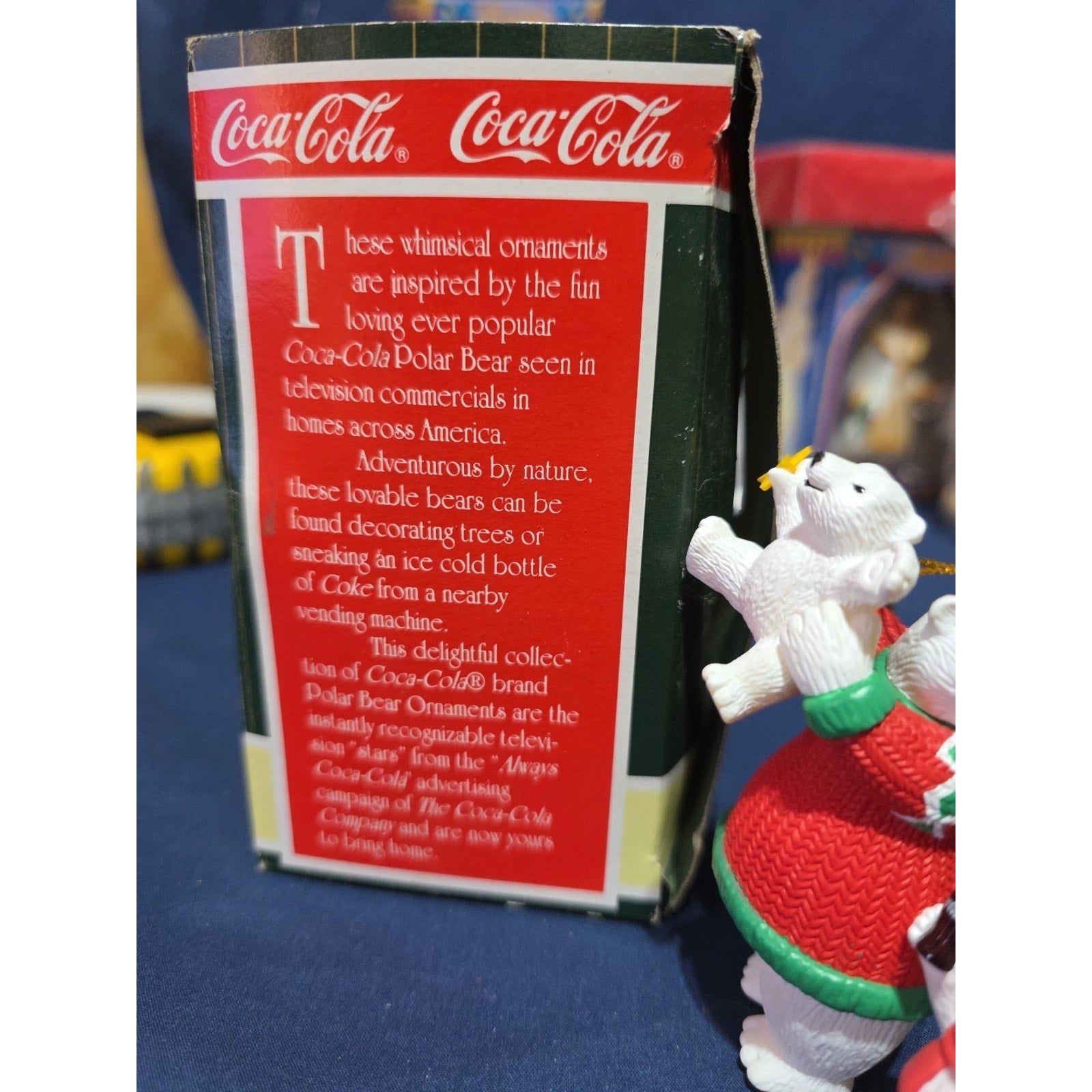 Coca Cola ornament Polar Bear Collection North Pole Delivery 1995 New box