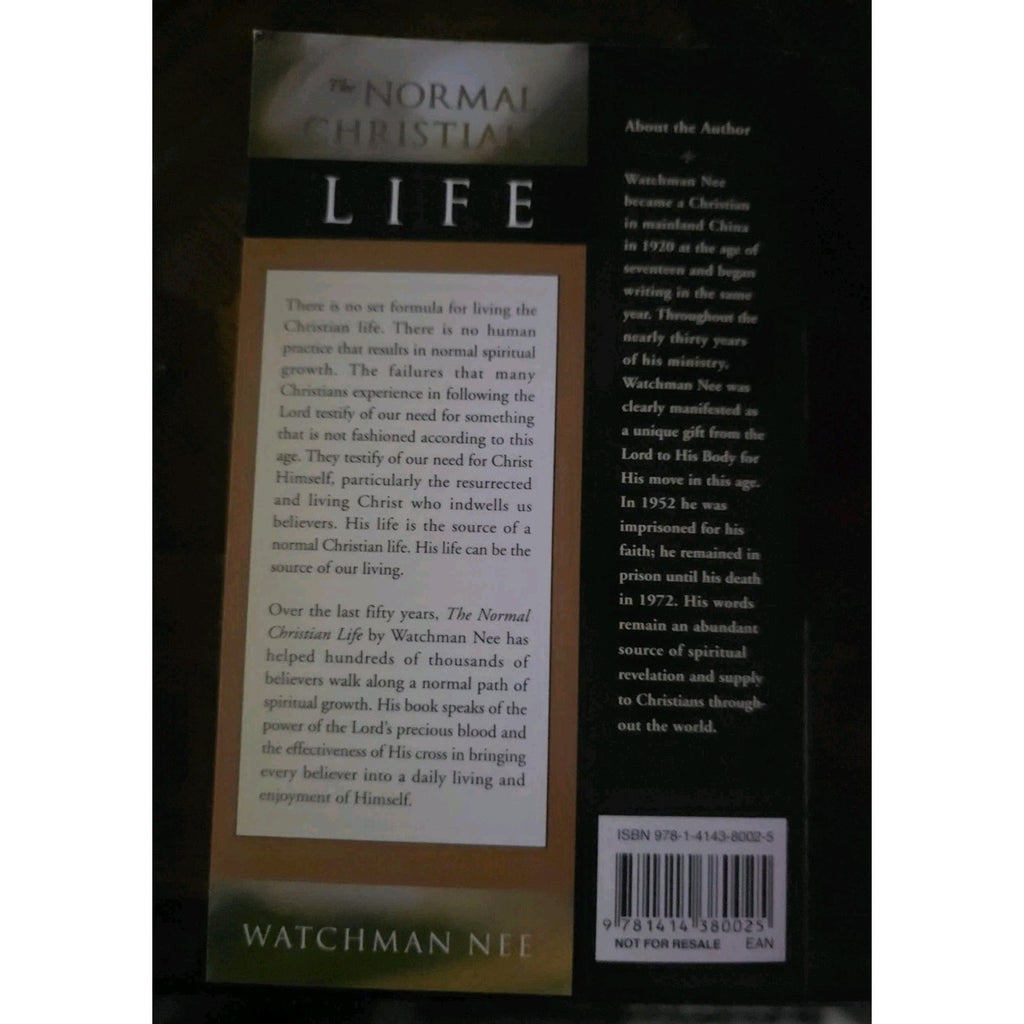 The Normal Christian Life - Paperback - GOOD