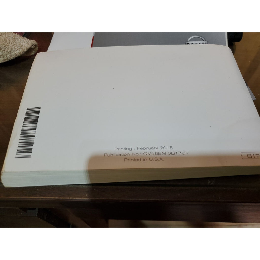 2016 Nissan Sentra Owner's Manual With Case
