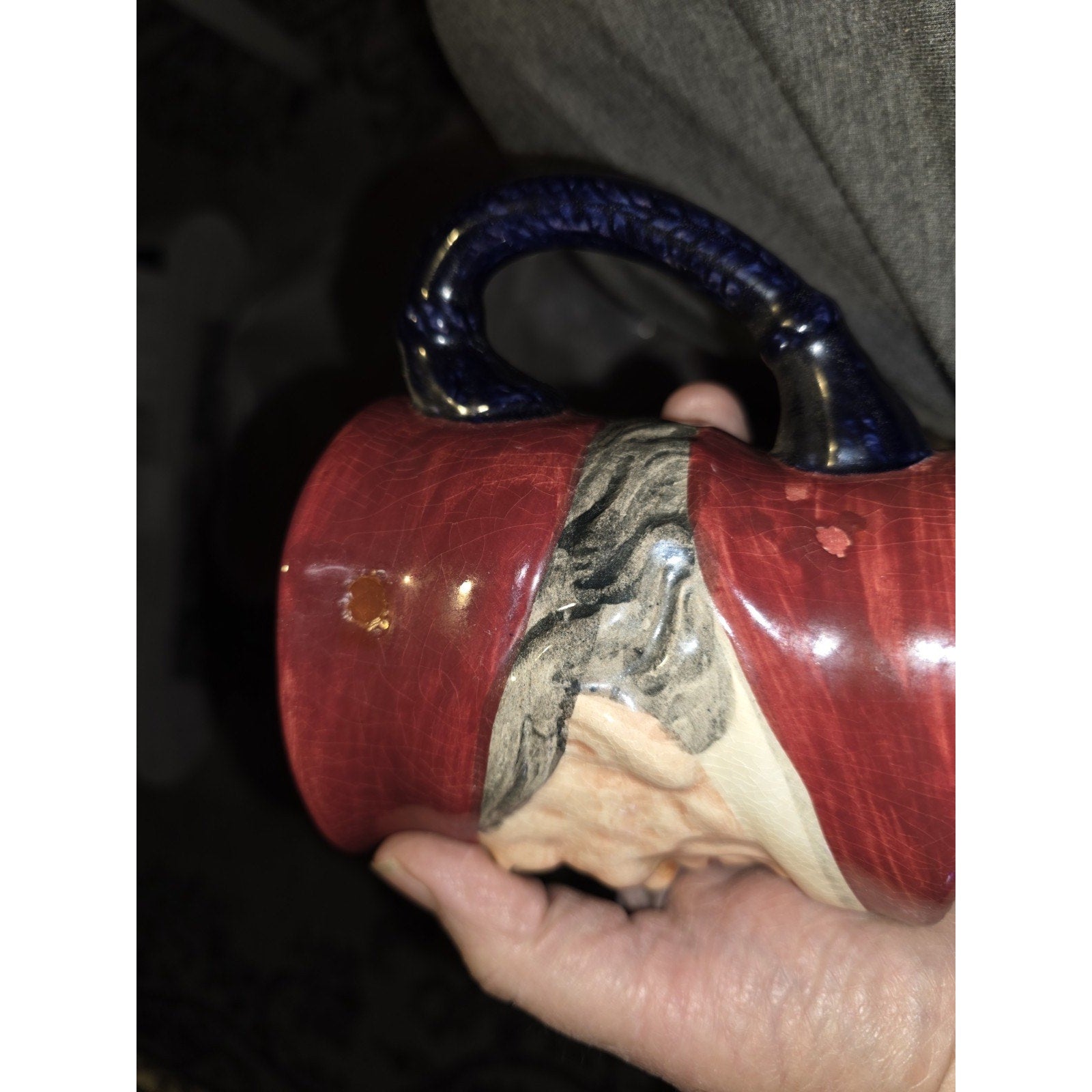 Vintage Toby Style Character Mug Creamer The Cardinal Wosley 3-4"Tall,