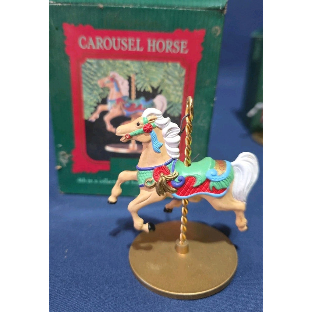 Hallmark Keepsake Ornament Carousel Horse “Ginger” 4th In Series Christmas 1989