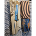 Vintage Sears Mist Curling Iron Style Mc-2 White And Blue Works Tested