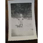 3- Vintage 1950s B&W Snapshot Photo 3 1/2" x 5" Kids Country Rd Originals