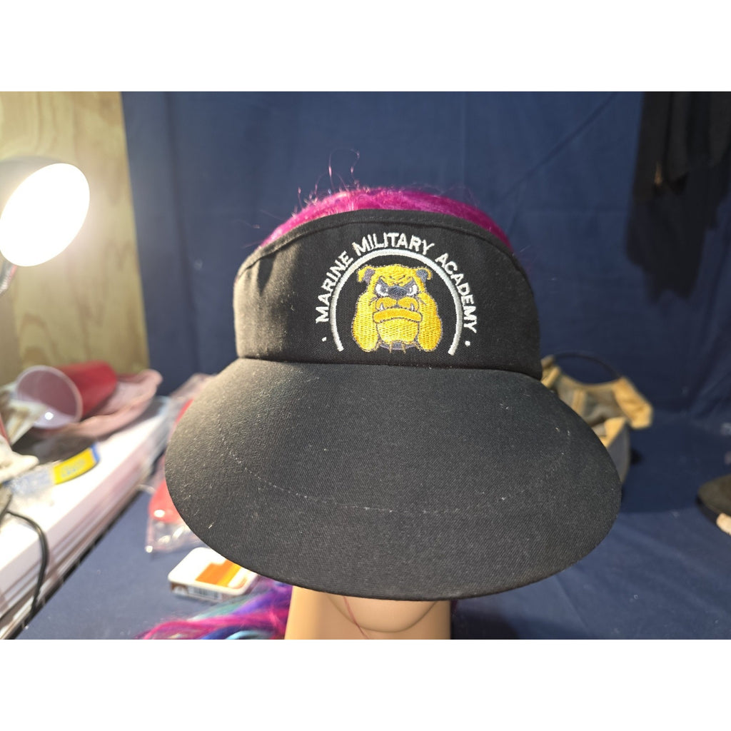 Marine Military Academy Bulldog Mascot Visor - Imperial Headwear