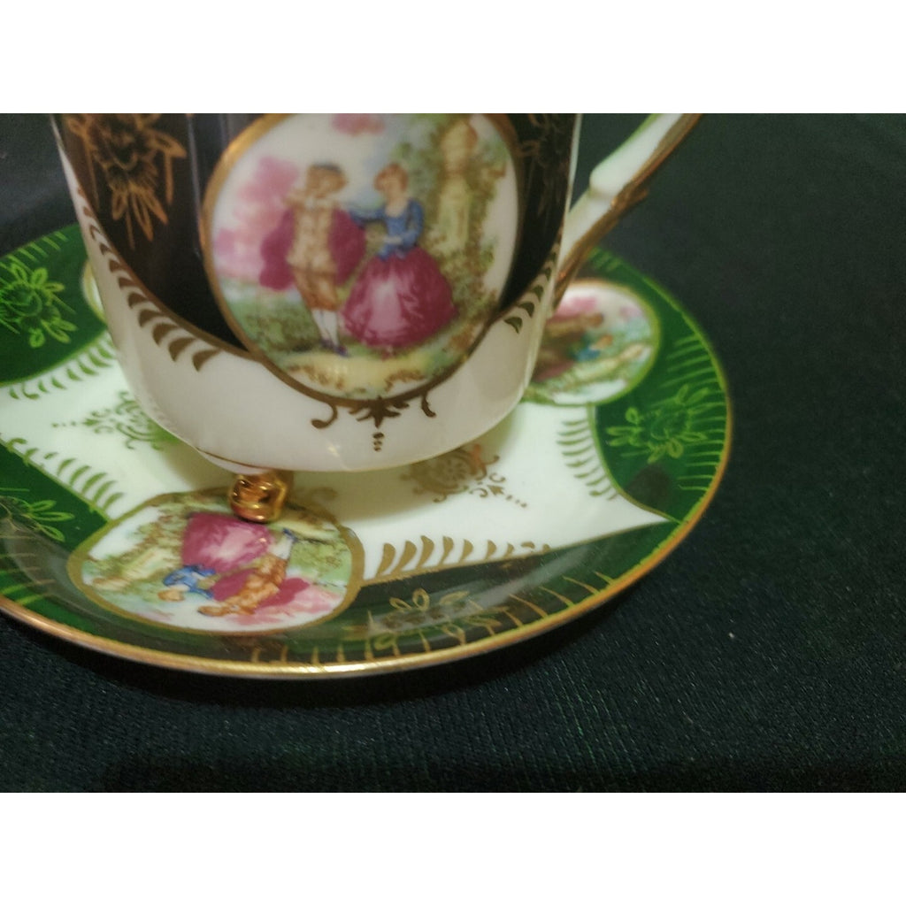 Vintage Royal Sealy China Cup and Saucer Rare Collectible Gold Trim