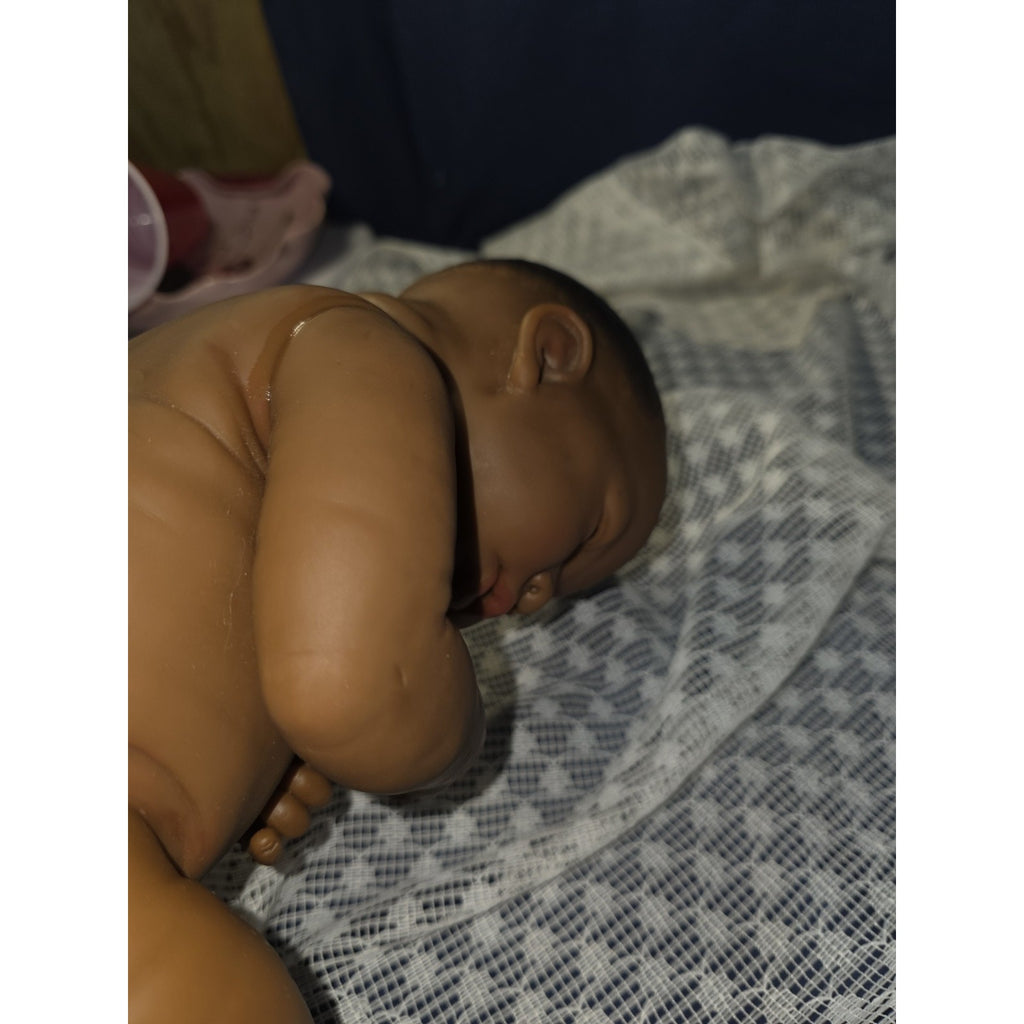 Berenguer 23-06 Newborn African American Girl Lifelike Baby Doll 14”