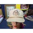Vtg Marine Military Academy Hat Imperial Headwear Rope Cap MMA Bulldog USA Made