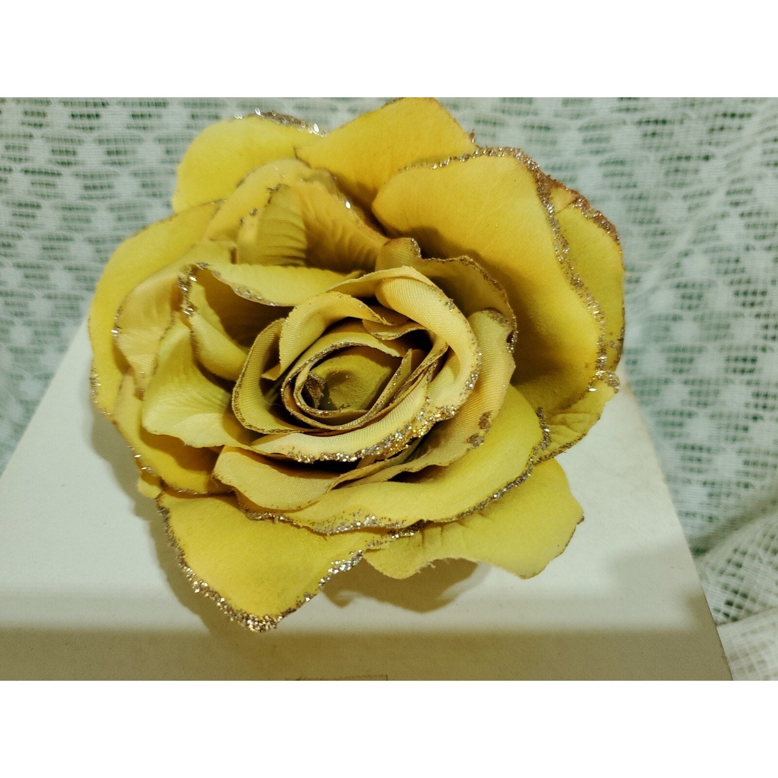 Vintage Corsage Wedding Prom Gold yellow Rose Corsage