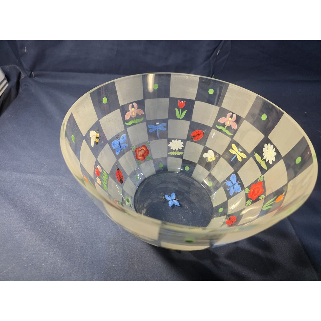 Lenox NATURE'S SPLENDOR PKP 9” Large Glass Salad/Fruit Bowl