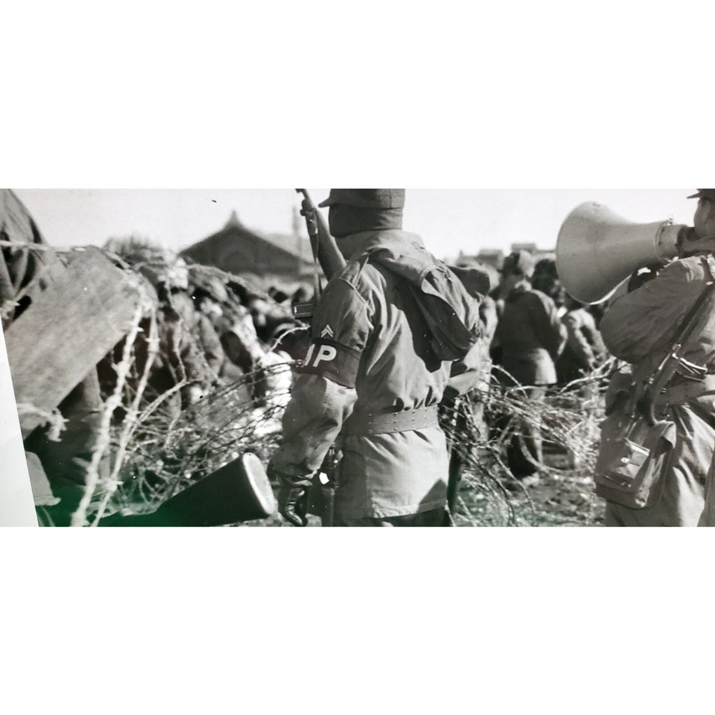 Original Vintage Rare 1950"s Photo Korean War POW Camp MP'S