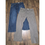 Lot of 2 Wrangler Men’s Pants 34x30 - Relaxed Fit Jeans & Straight Twill Pants