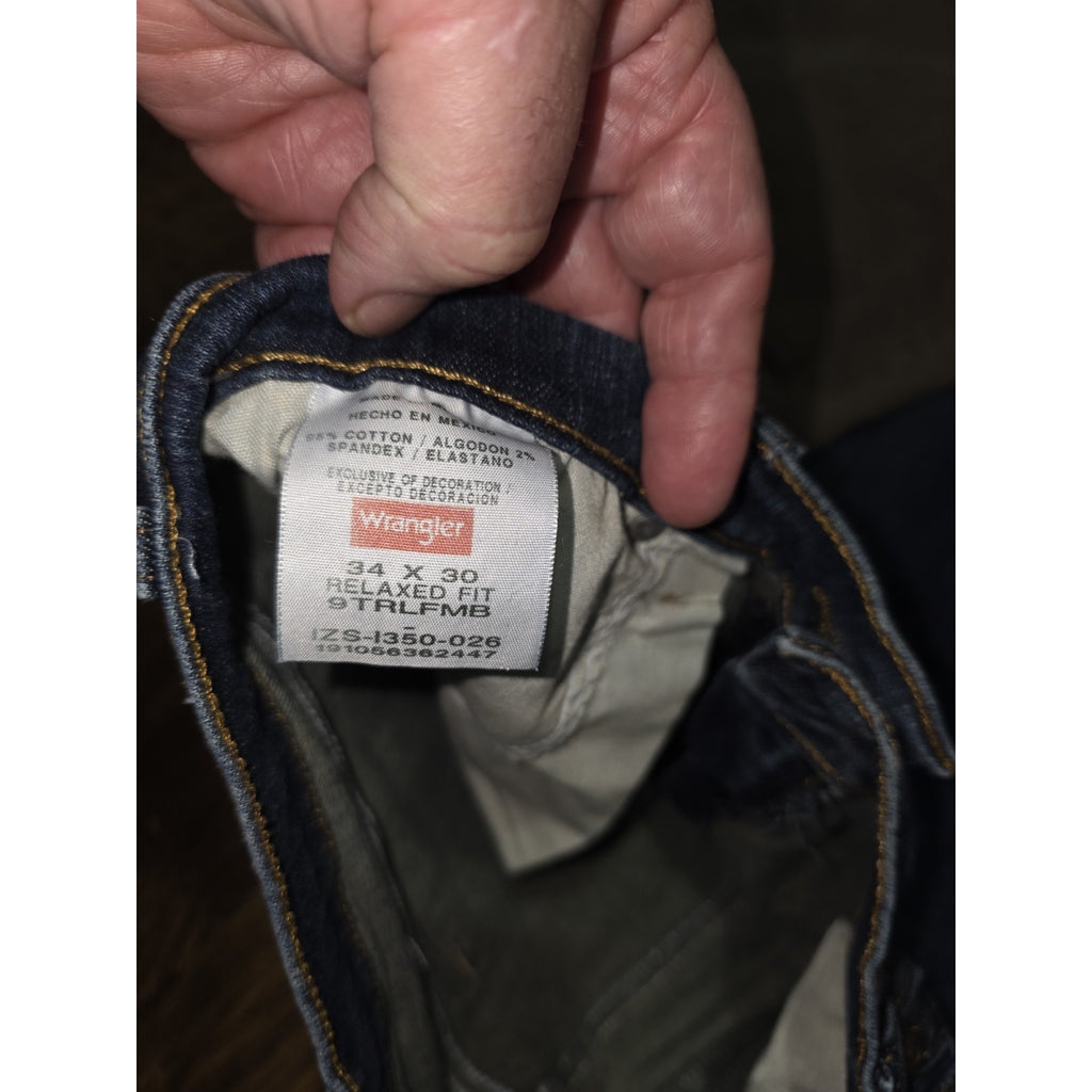 Lot of 2 Wrangler Men’s Pants 34x30 - Relaxed Fit Jeans & Straight Twill Pants