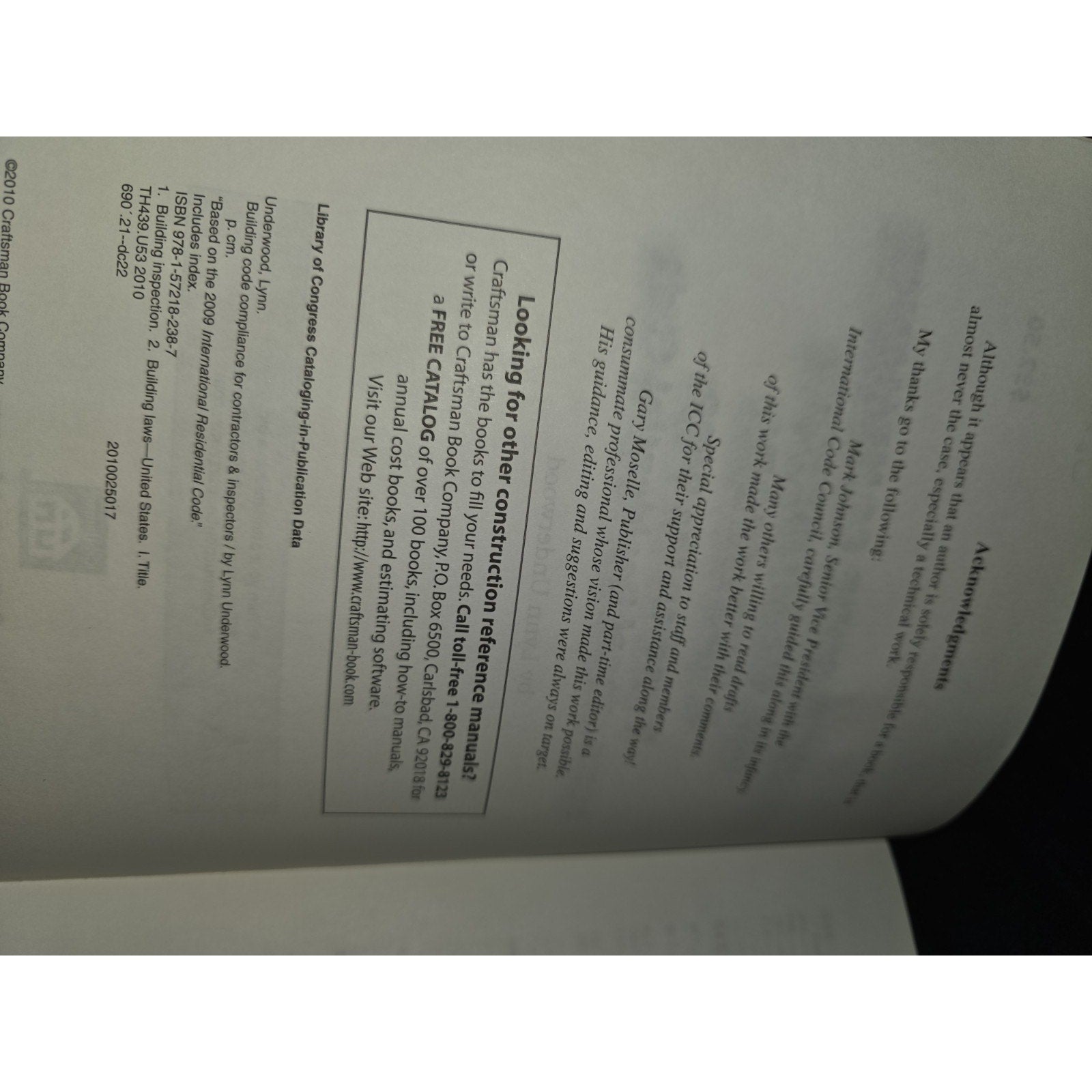 Building Code Compliance for Contractors and Inspectors by Lynn Underwood (2010,