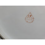 Germany PK Unity luster bird floral handled serving / Cake plate tray