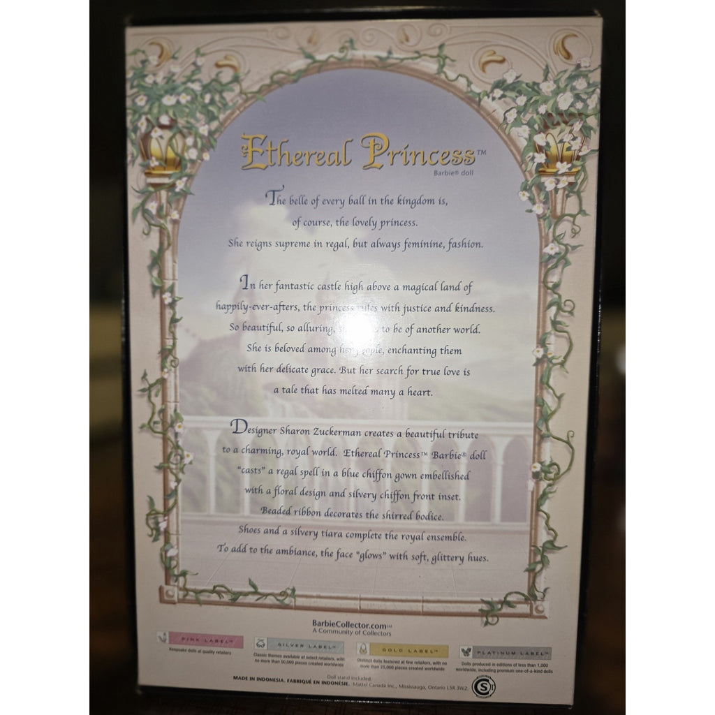 NEW Mattel Barbie Pink Label Collector Ethereal Princess Doll J9188 2006