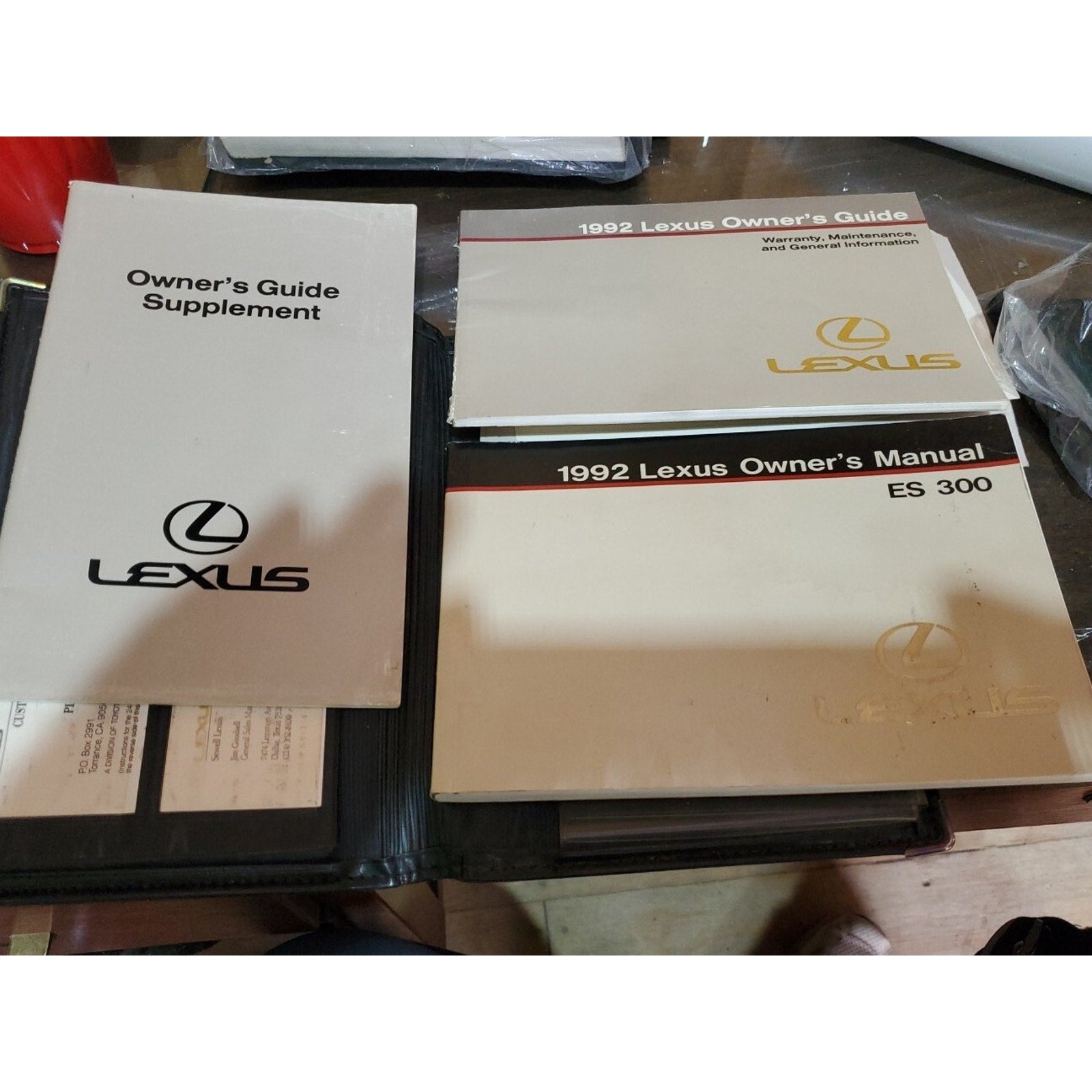 1992 Lexus ES300 Owner's Manual Guide Book W/Case