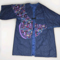Vintage Bohemian Abstract Mid-Century Patchwork Kimono Style Jacket Coat XL