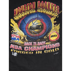 VTG 90's Houston Rockets Magic Johnson T-Shirt Large Forged In Gold Championship
