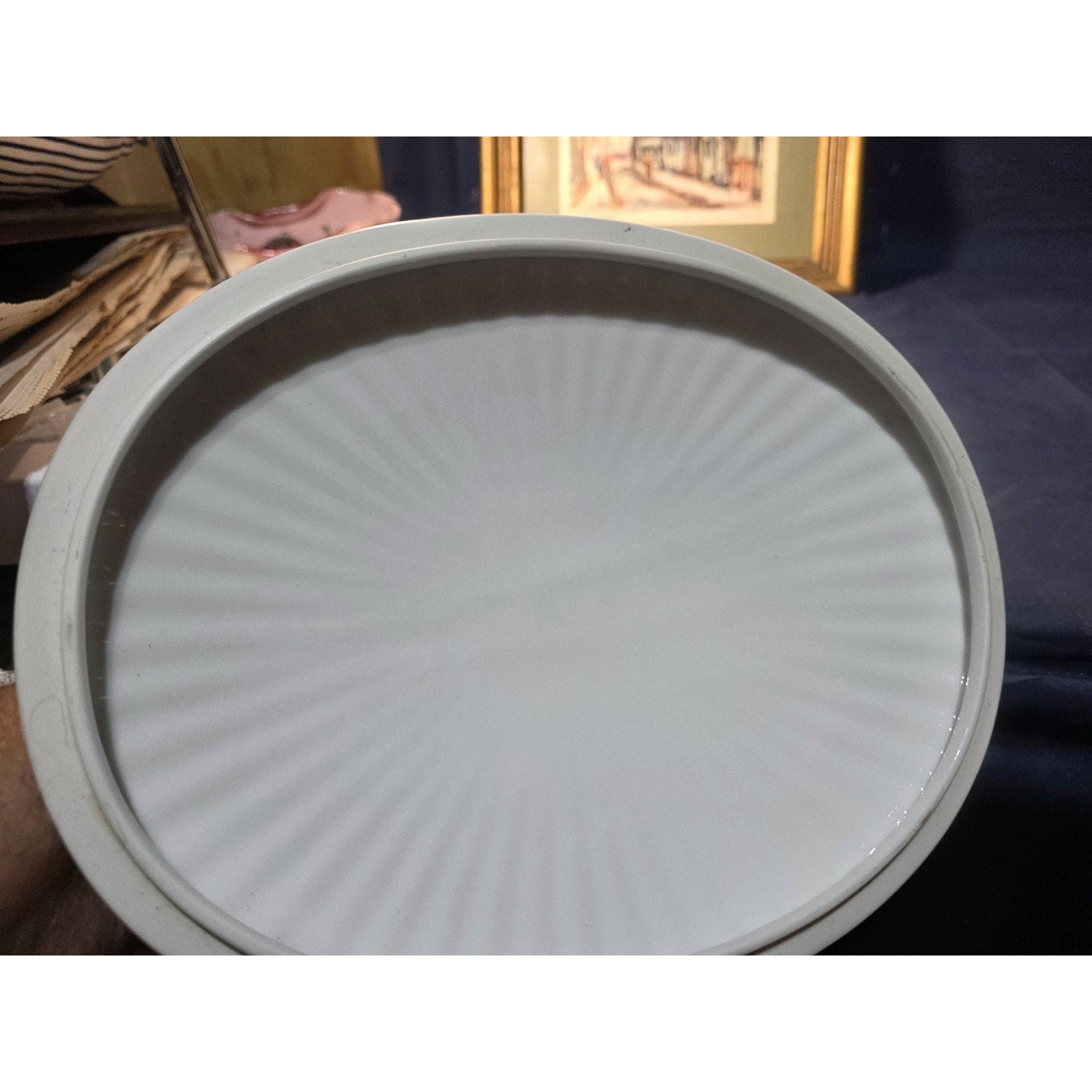 Herbs & Spices by Shafford Large Oval Porcelain Covered Casserole Dish 3 1/4 Qt