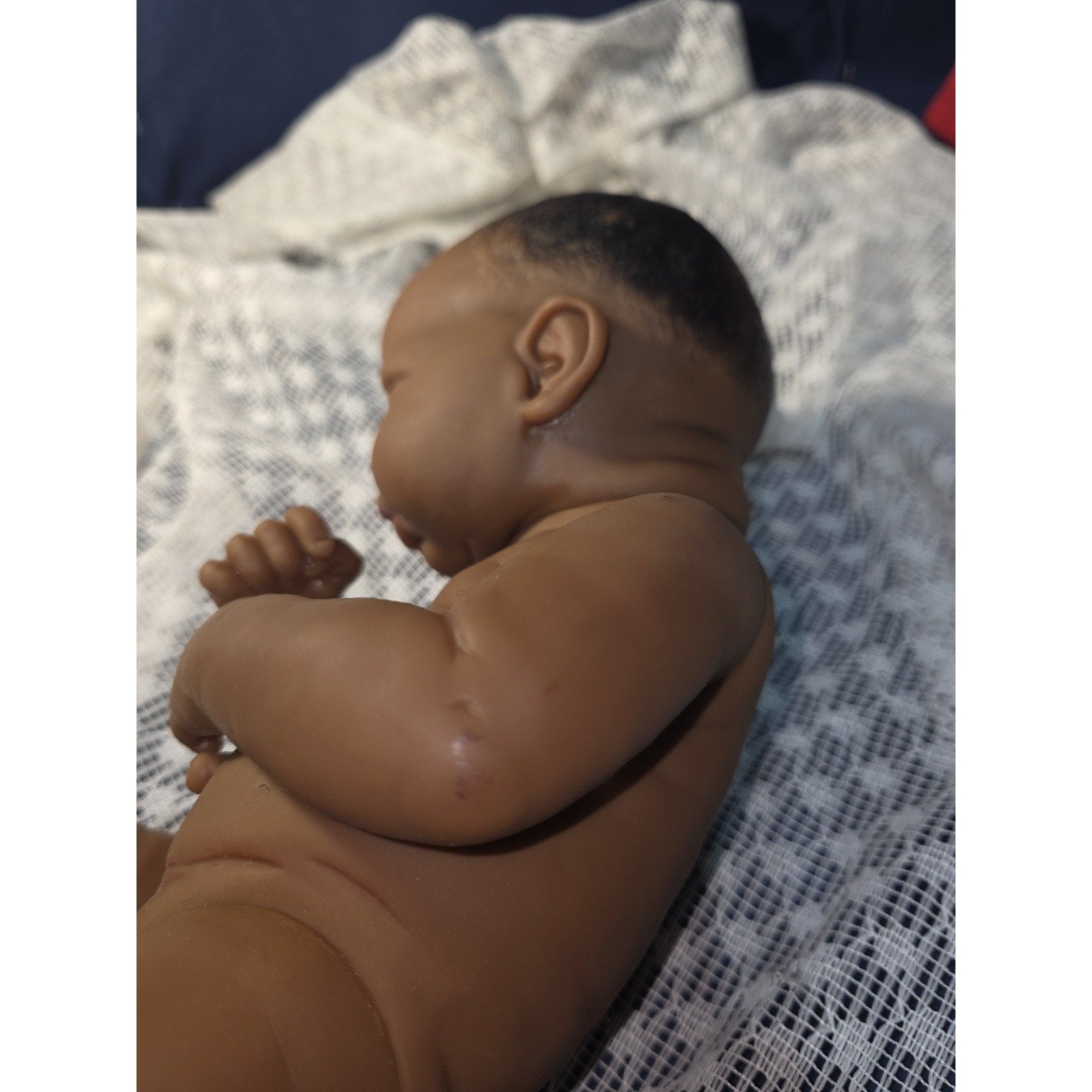 Berenguer 23-06 Newborn African American Girl Lifelike Baby Doll 14”