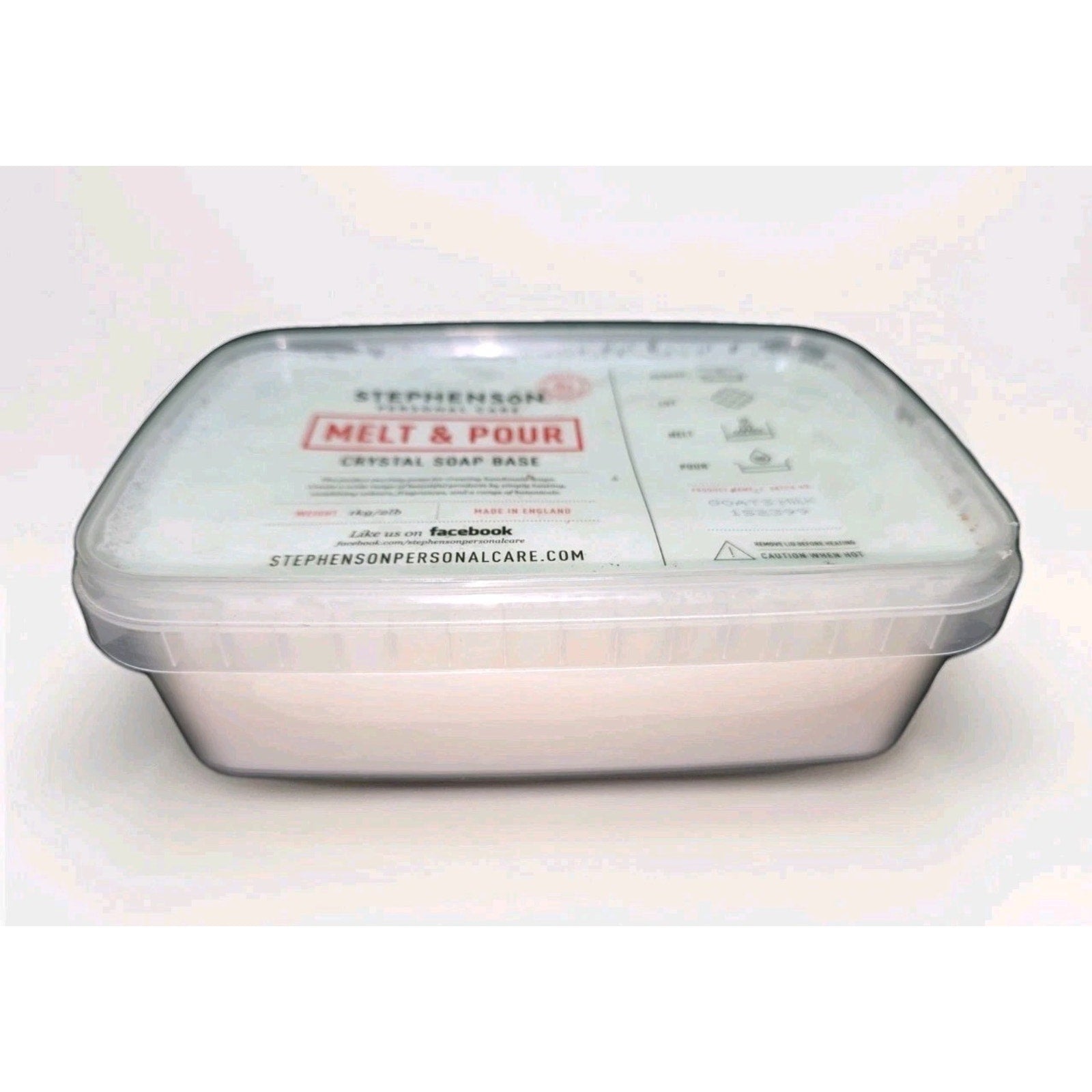2 LB - GOATS MILK Soap Base by Stephenson Personal Care Melt and Pour