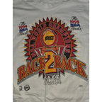 RARE Vtg Houston Rockets 1995 Back to Back NBA Champions Shirt SINGLE STITCH Lg